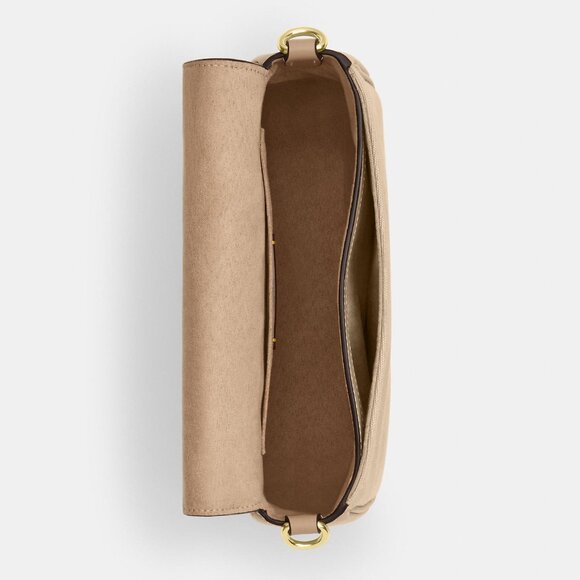 NTW COACH Amelia Saddle Bag With Signature Canvas - Picture 12 of 13